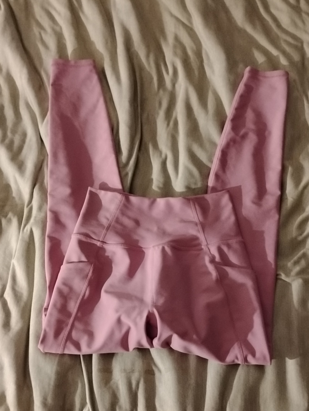 Kinesis High-Rise Pink Active Leggings with Side Pockets